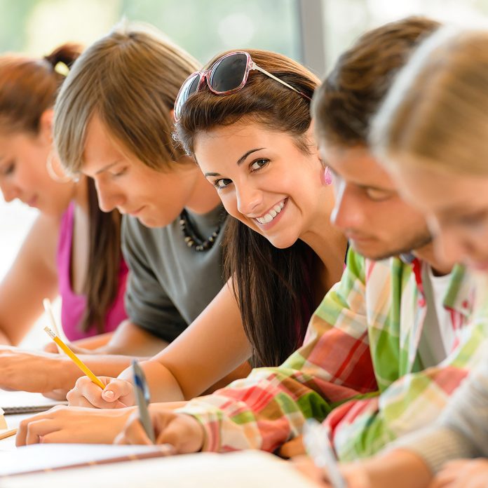 studenti durante un compito