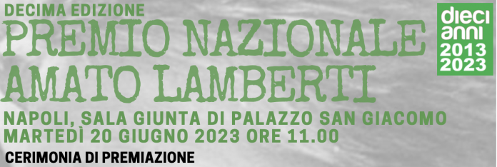 scritta premio nazionale amato lamberti