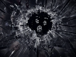specchio rotto immagine di black mirror